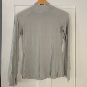 Free Fly Women's Bamboo Hoodie Size XS Color Light Grey with White Stripe